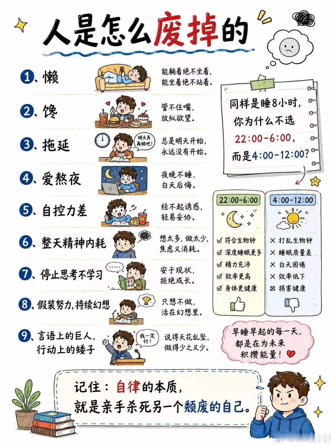 是怎么废掉的？感觉说的好像是我。懒，是第一大杀器。能躺着绝不坐着，能不动绝不动。