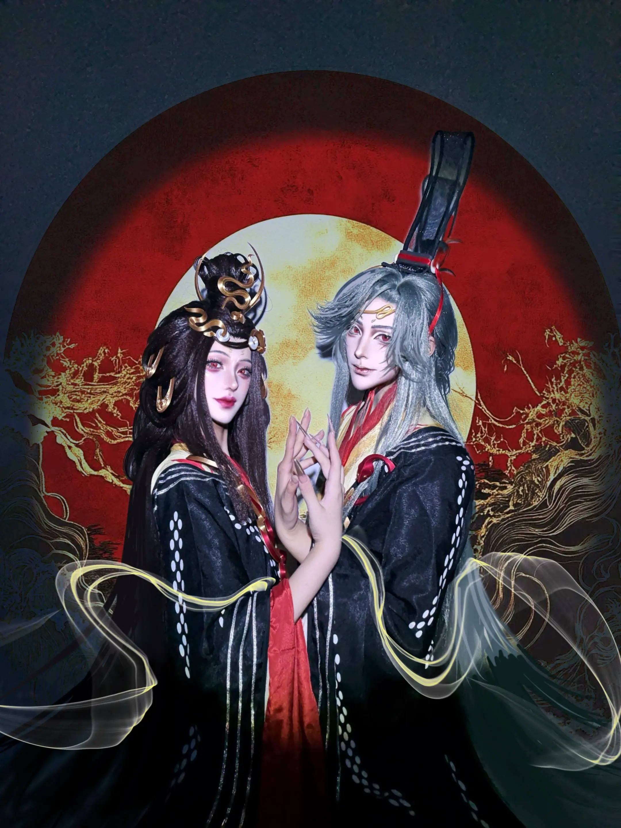 日月盈昃，辰宿列张。   鸢唯一女娲伏羲塑