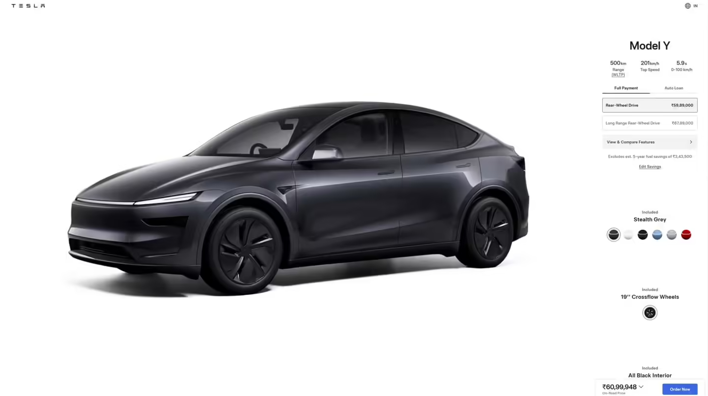特斯拉想进军印度市场，首批车型Model Y售价70000美元（折合49.6万）