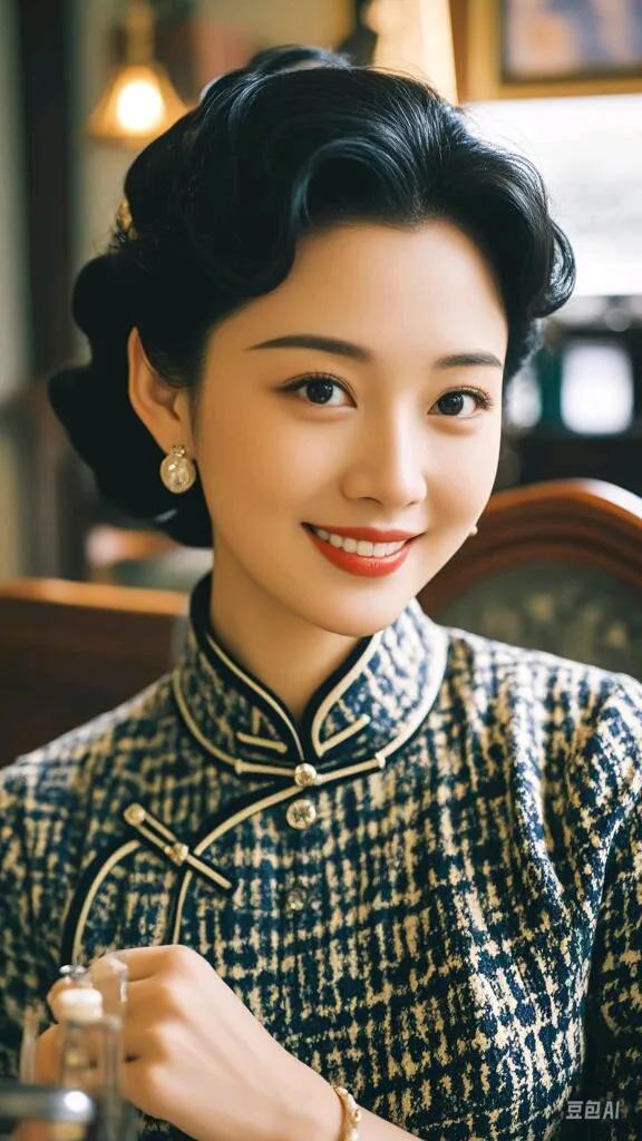青丝红妆翠眉目#风华绝代俏美女# 浓颜淡妆美如画#民国风穿搭