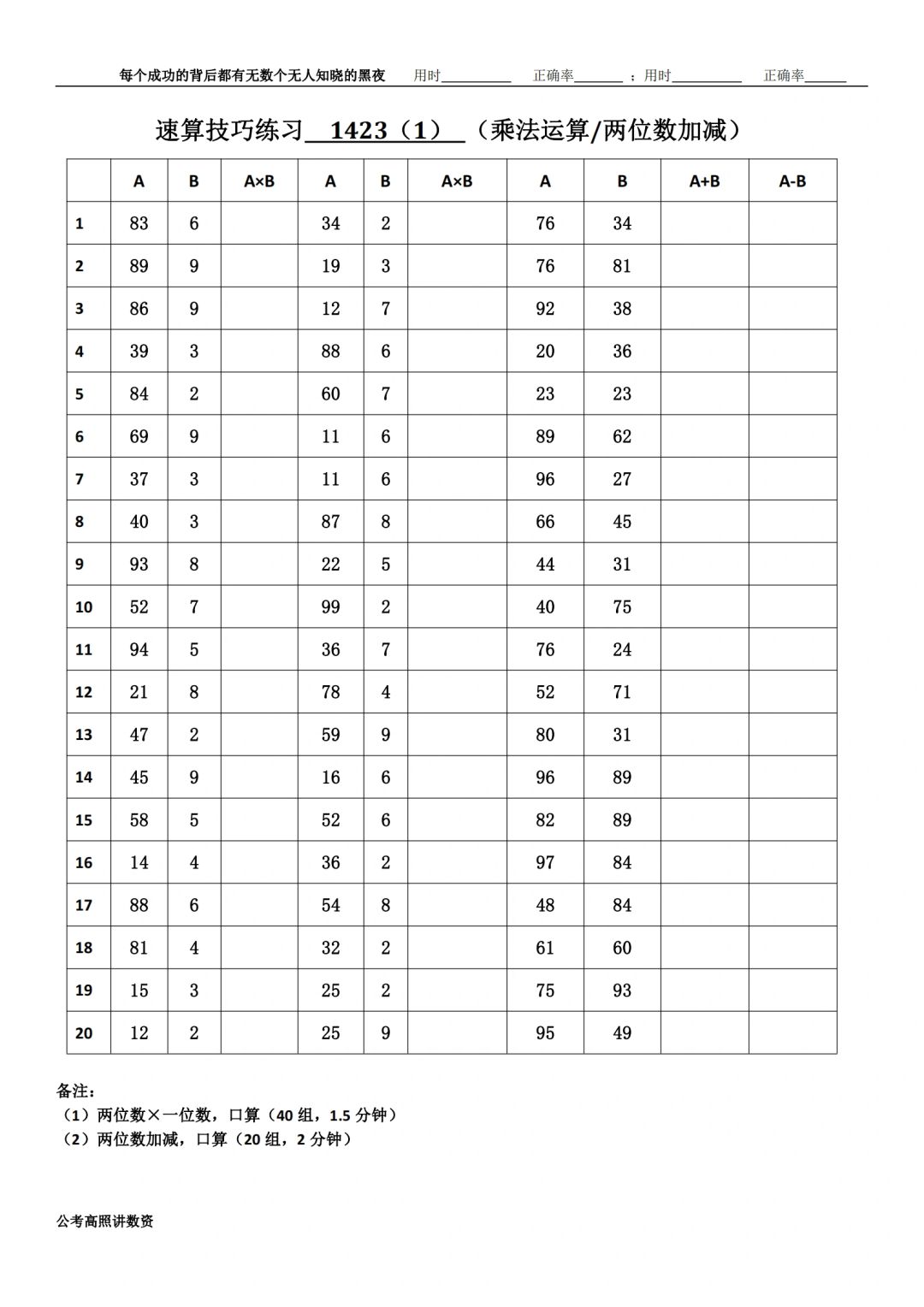 资料分析速算练习1423