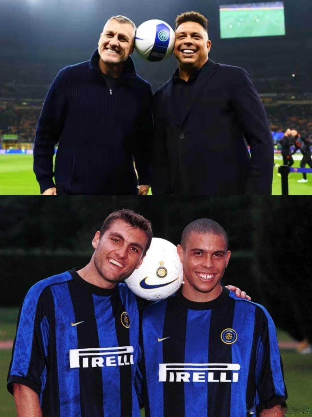 维埃里vs罗纳尔多，恍如昨日💙🖤国际米兰欧冠﻿﻿热点现场