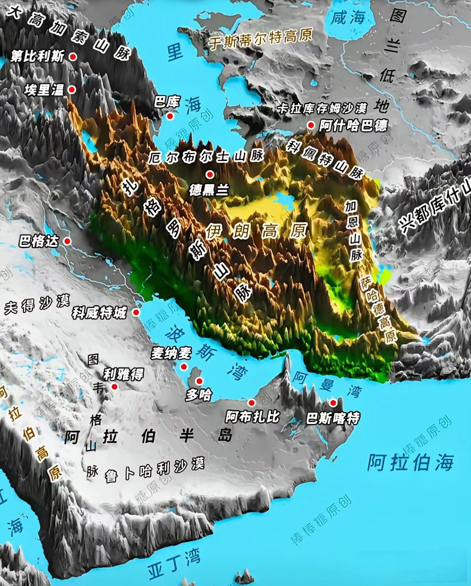 伊朗这地形就是帝国的坟墓，“地下导弹城”的深度是钻地弹所达不到的，所以美国想要彻