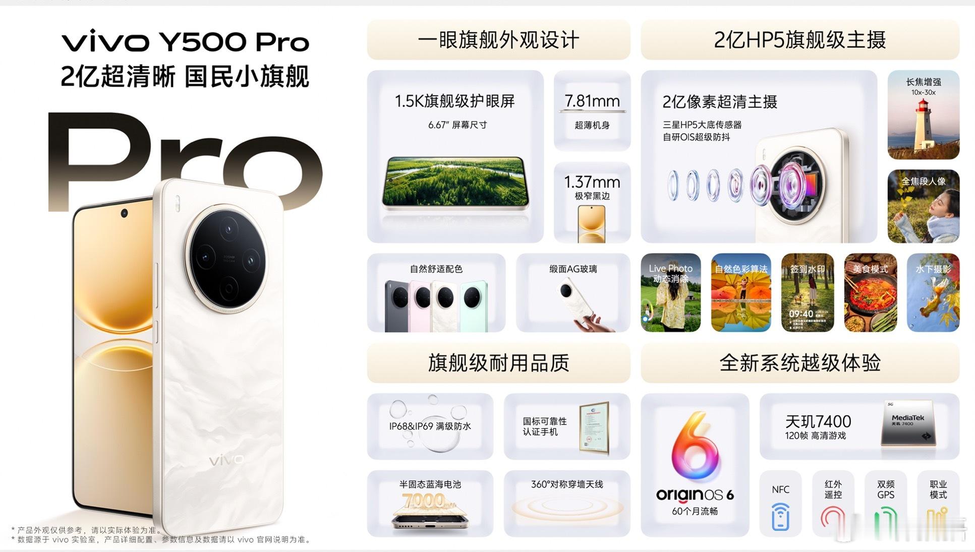 太快了太快了，国民小旗舰vivo Y500 Pro预售现已开启！11月14日正式