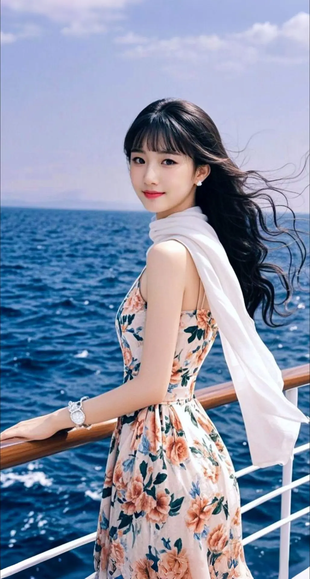 AI扩图 AI海风写真