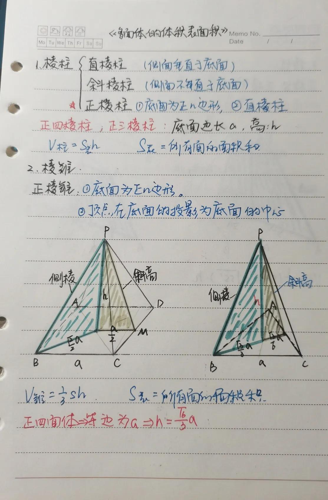 《高一数学》终于完成了空间几何这一章的所有内容，由于这一章要用到空间向量的方法更