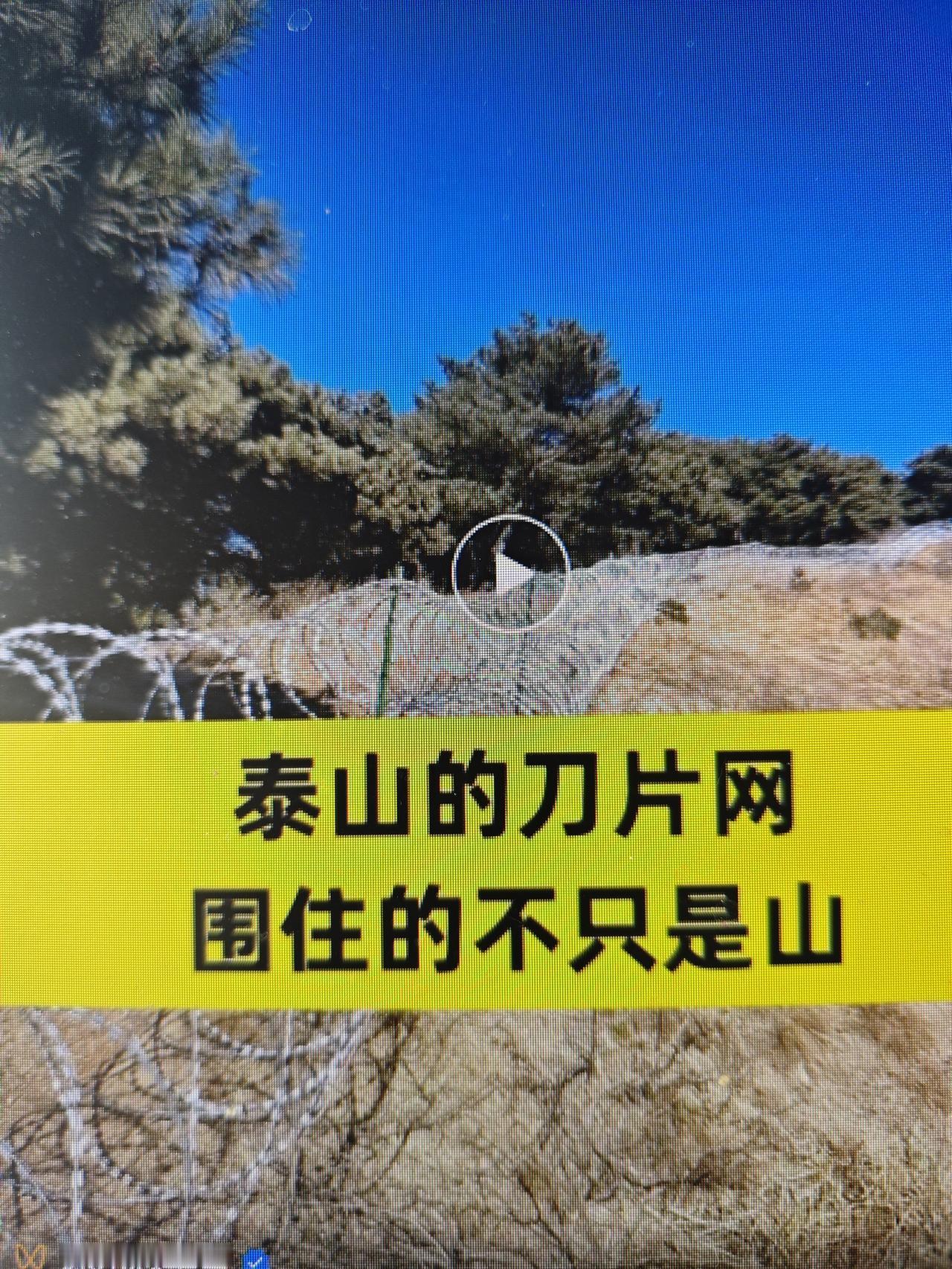 说说泰山滚刀刺网

最近有关泰山安装的蛇腹式刀片刺网，引发了众多的议论。据说，当