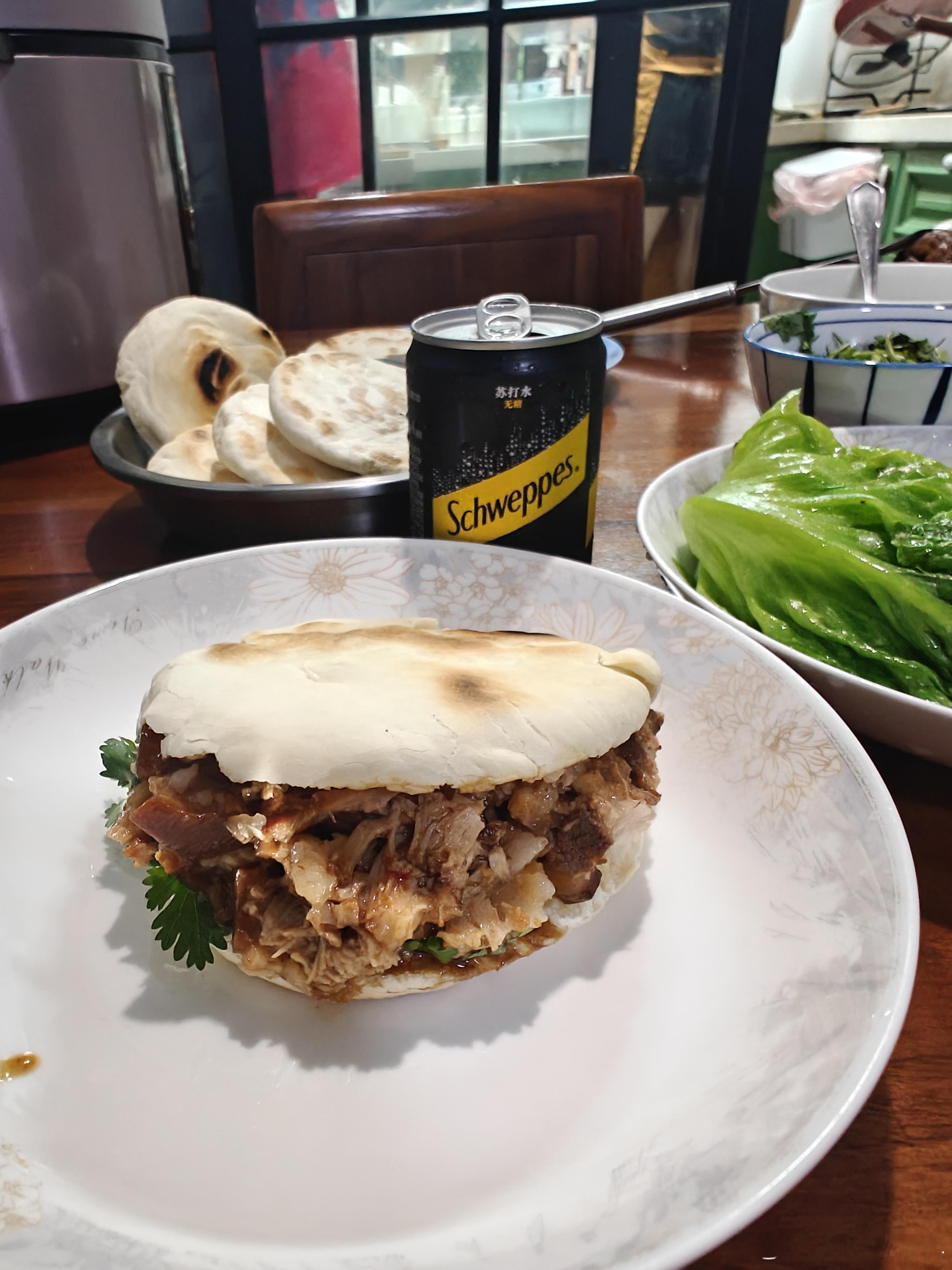 手打馍+腊汁肉肉夹馍不可辜负的美食