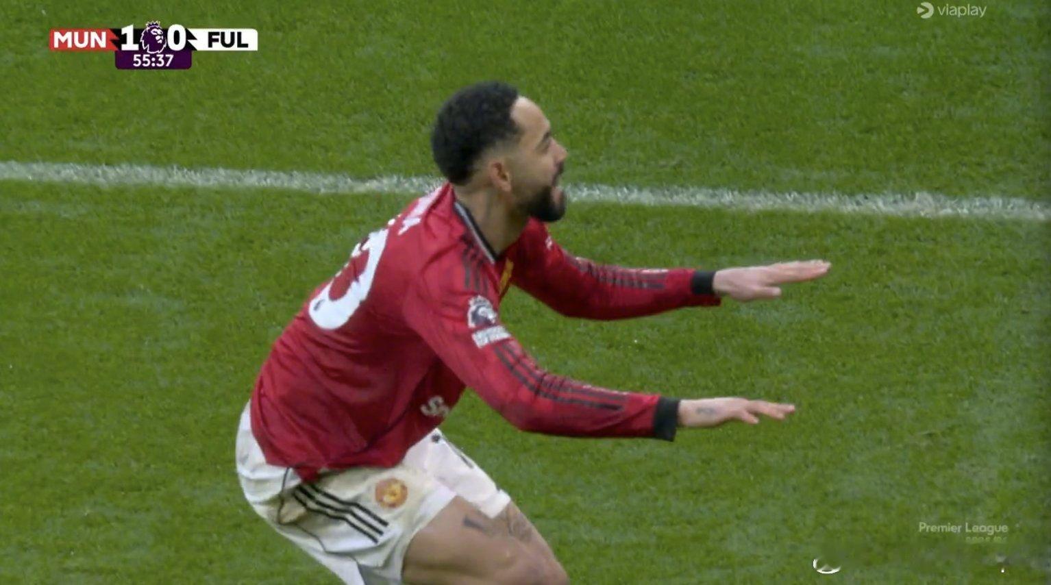 库尼亚右脚爆射破门！曼联2-0富勒姆ManUtdspot曼联vs富勒姆曼联