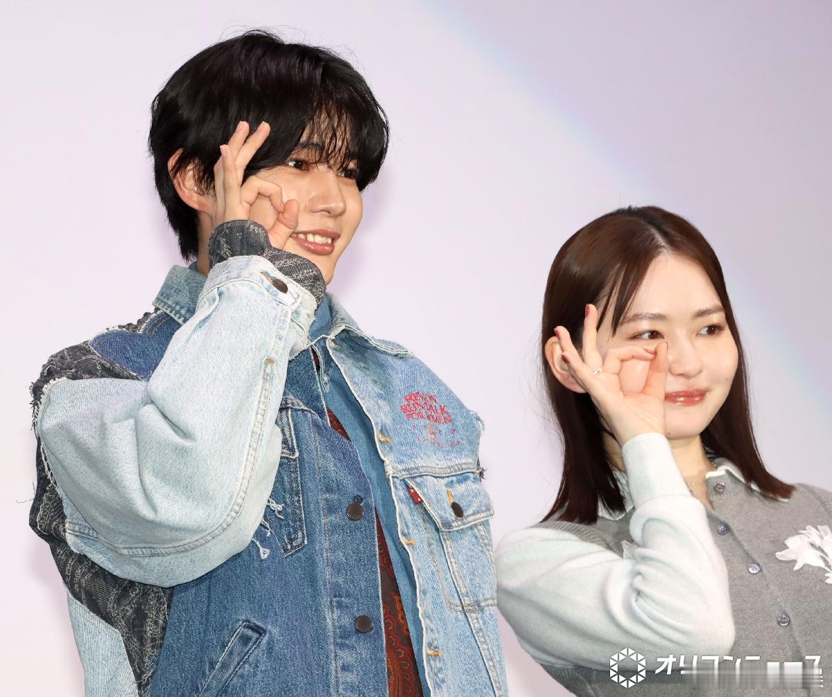 长尾谦杜（浪花男子）与山田杏奈于28日出席两人双主演电影《恋入膏肓》公开纪念舞挨