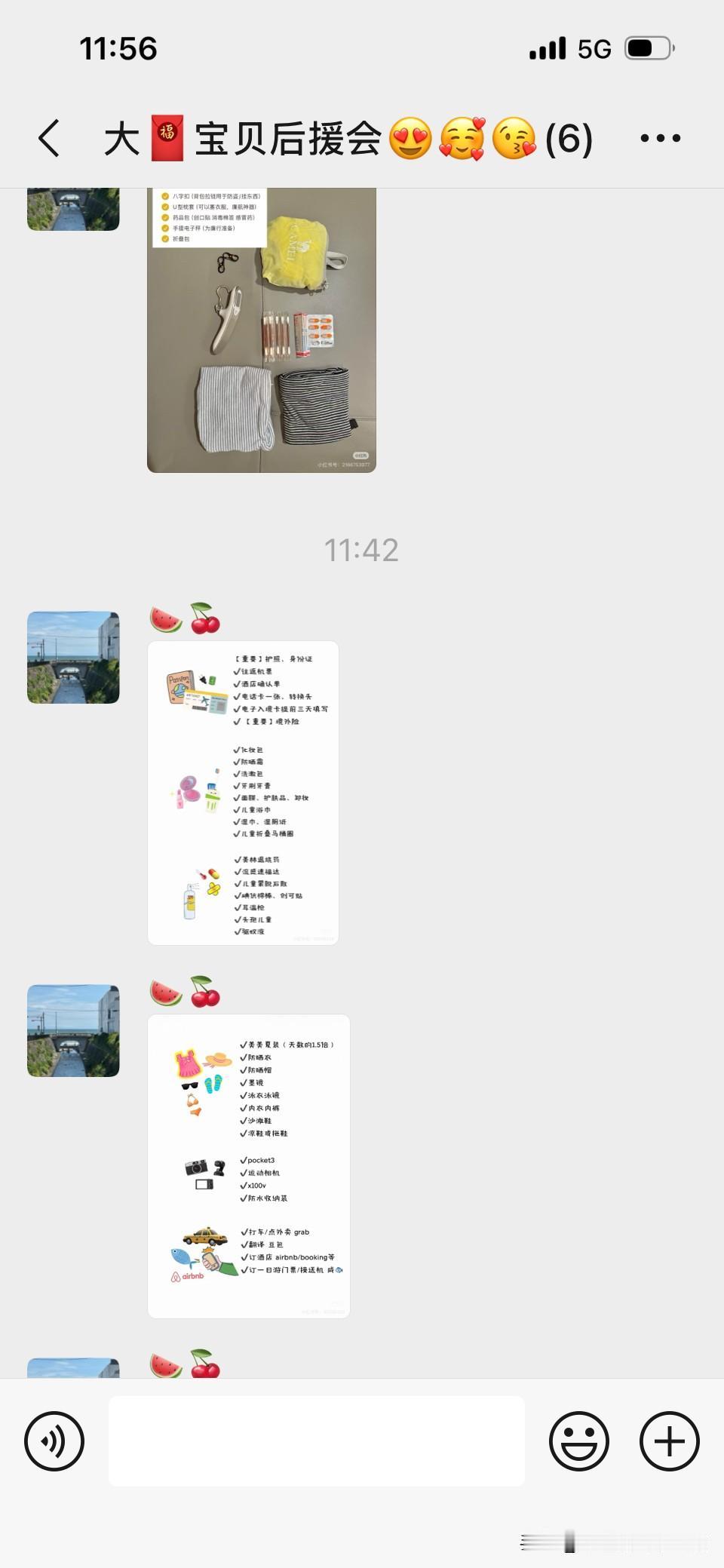 姐妹俩又要出游啦！

现在人出国还得攻略，看看人家带的这些东西，起码4人备4只大