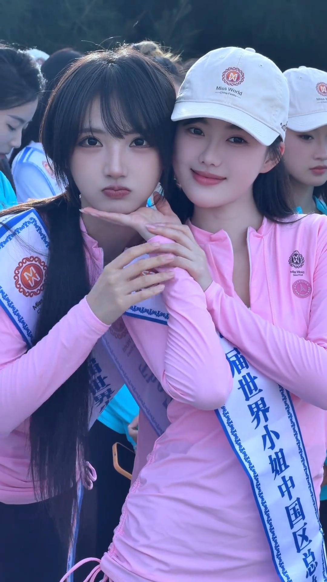 世界小姐中国总决赛1号选手高甜，2号选手陈玲玲模特 选美 世界小姐
