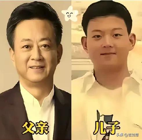 朱军和儿子朱思潭简直是一个模子刻出来的！之前朱军带老婆儿子回孟津老家，那22岁的