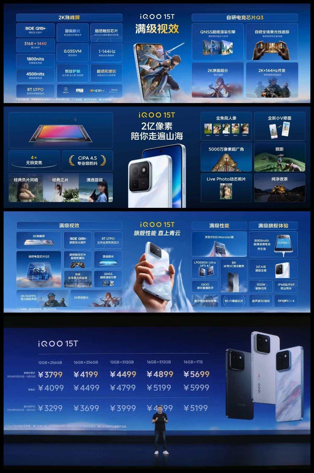 iQOO 15T 的价格出来了，各位觉得如何啊