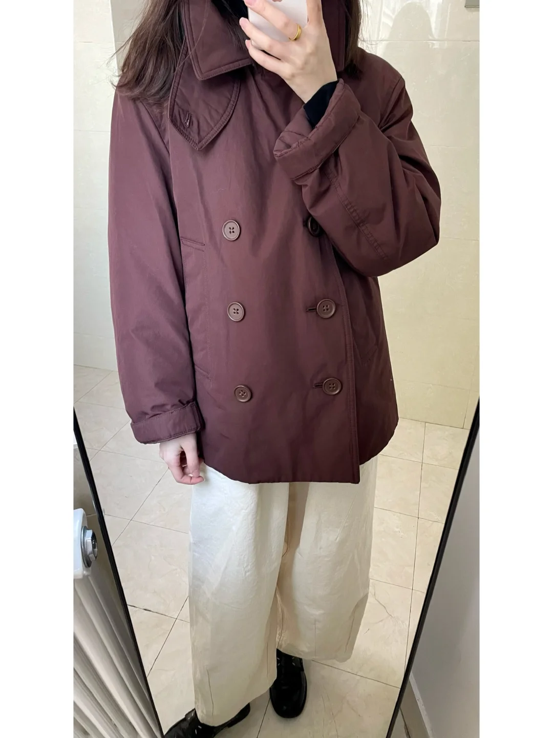 试穿优衣库冷门棉服2.0