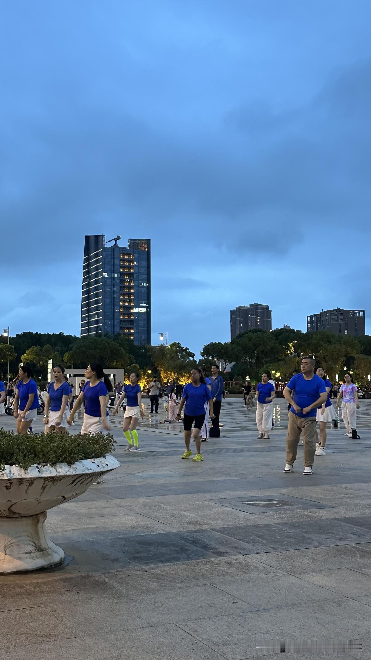 台北人在苏州。每天晚上在公园遛狗，总会看见好几群活力四射的广场舞队伍。这些跳舞的