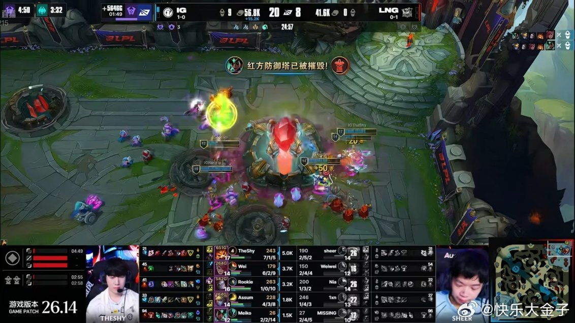 iG上海主场首胜 iG2比0LNG，拿到上海主场首胜！十五周年快乐！theshy