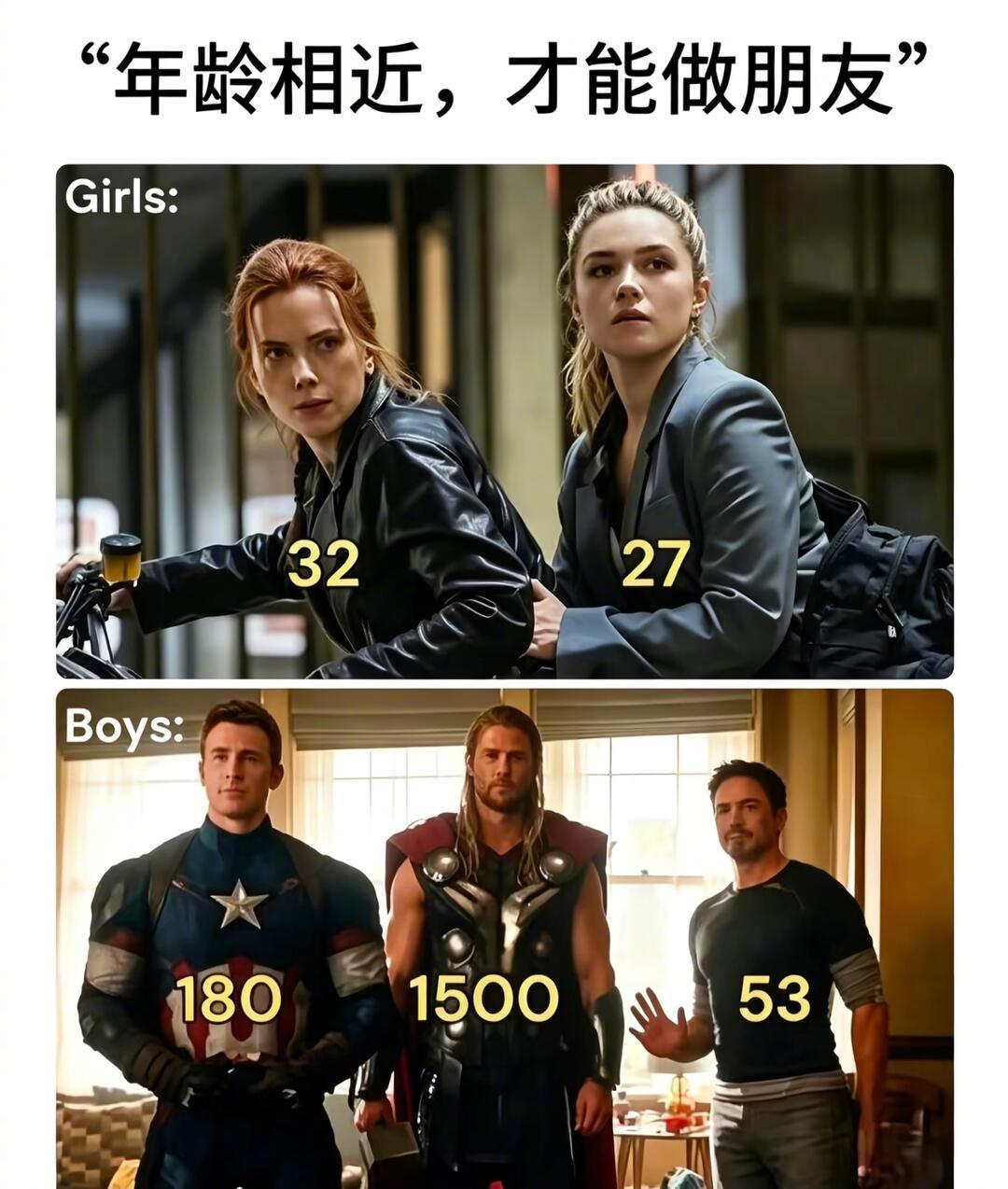 当别人说，年龄相近的人才能做朋友。 ​​​