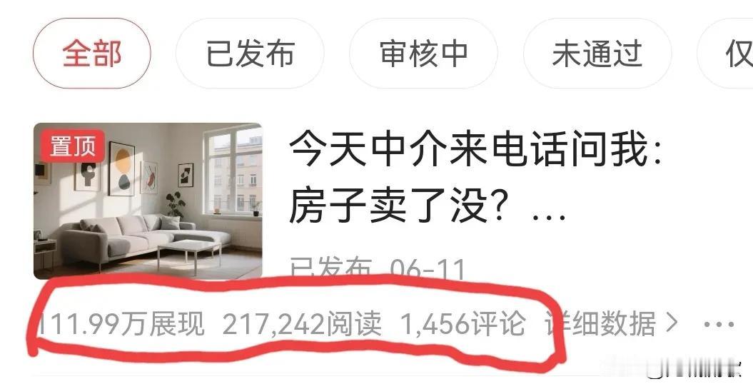 太意外了！112万展现 21万阅读量
一周前写的一篇微头条爆了
原因竟然是这两个