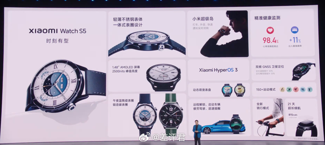 #差评说数码# 昨天小米发布会上除了新一代SU7，还有几款硬件产品。而且时隔四年