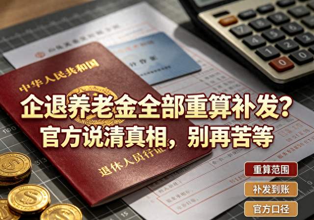 企退养老金全部重算补发？官方说清真相，别再苦等