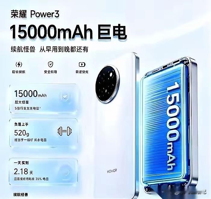 荣耀爬窝3，15000毫安电池？这个如果是真的，估计很多人会心动了。