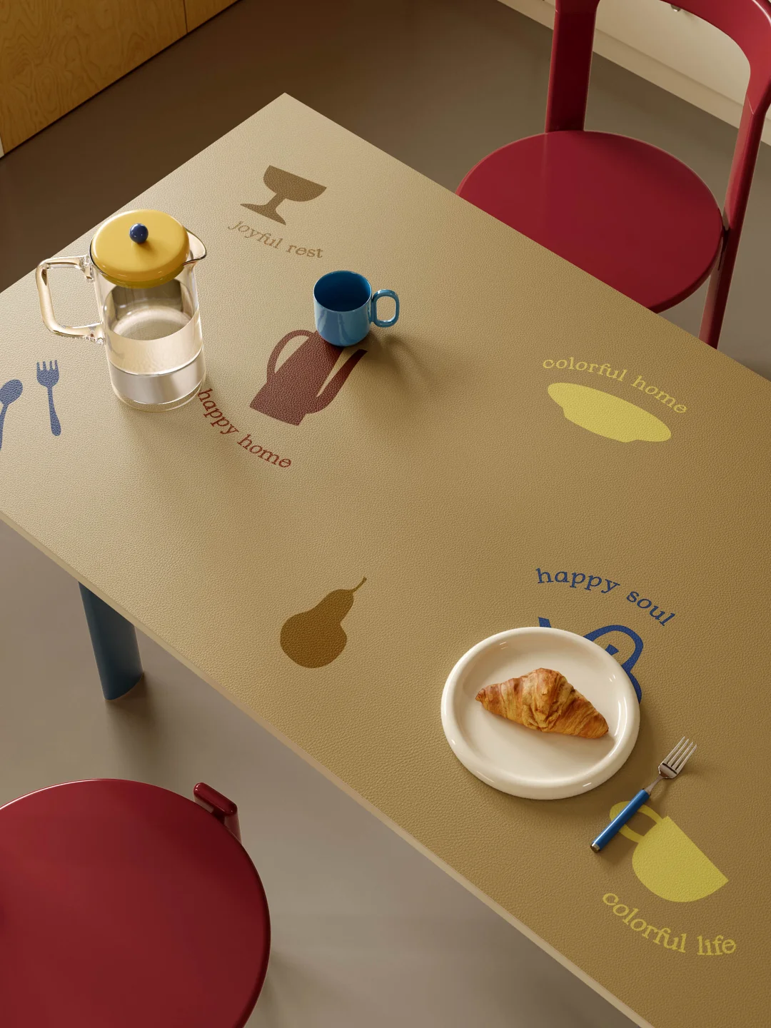 北欧风皮革桌垫｜给餐桌一点温柔质感🍂