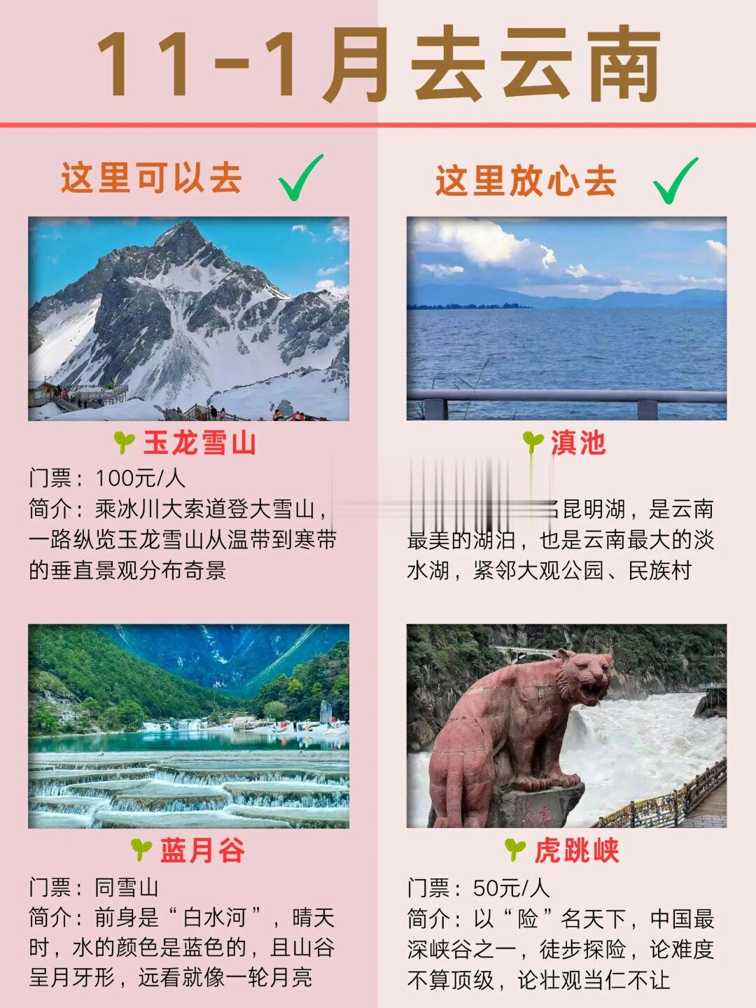 冬天云南旅游攻略✅丽江大理5天4晚人均1k➕
