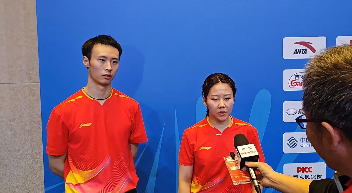 陈幸同/徐海东3:1黄镇廷/杜凯琹 晋级混双4强 谈比赛中的乌龙插曲
全运会陈幸