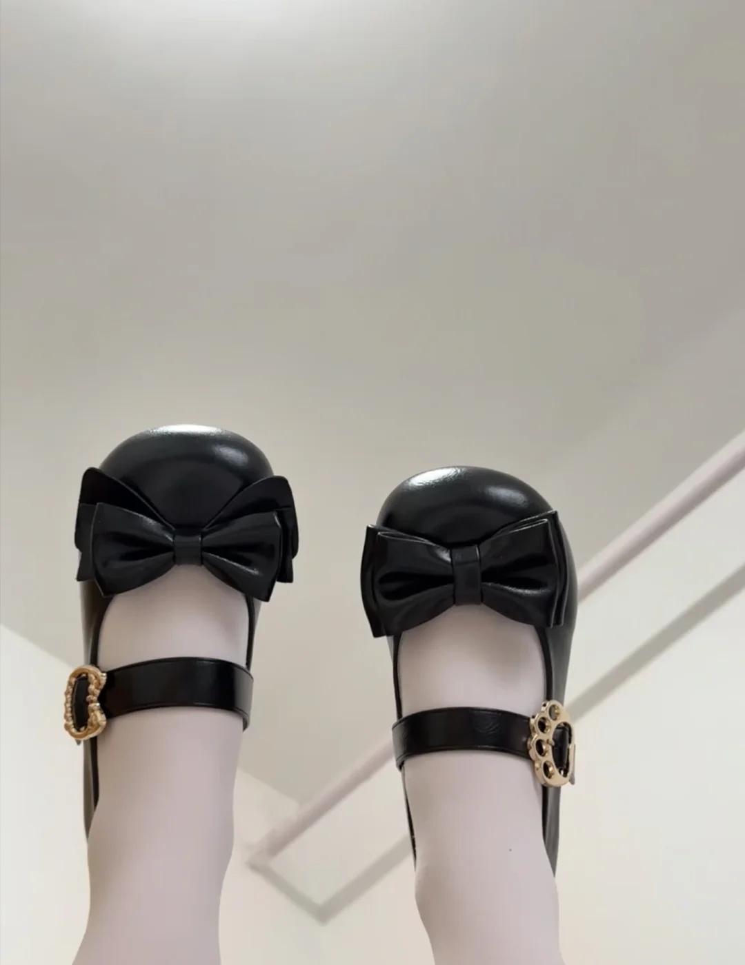 小皮鞋玛丽珍鞋 可爱鞋子 搭配小裙子的鞋 软软糯糯小鞋子