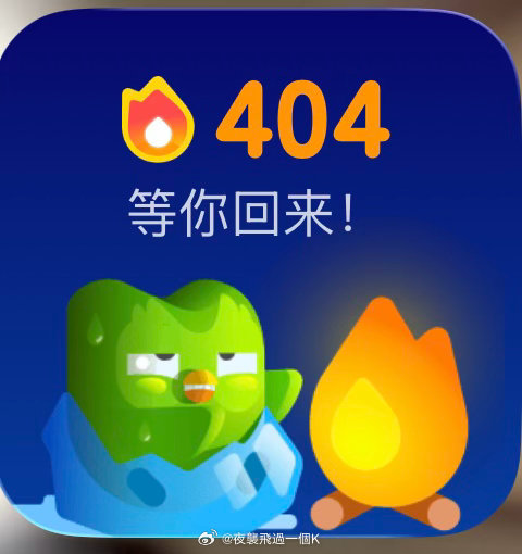 多邻国  404天