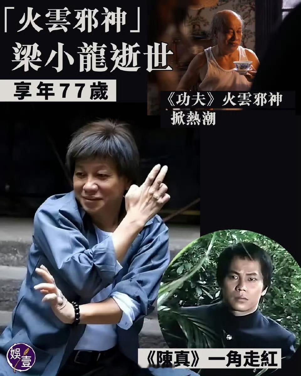 梁小龙去世永远的陈真，火云邪神太突然了 