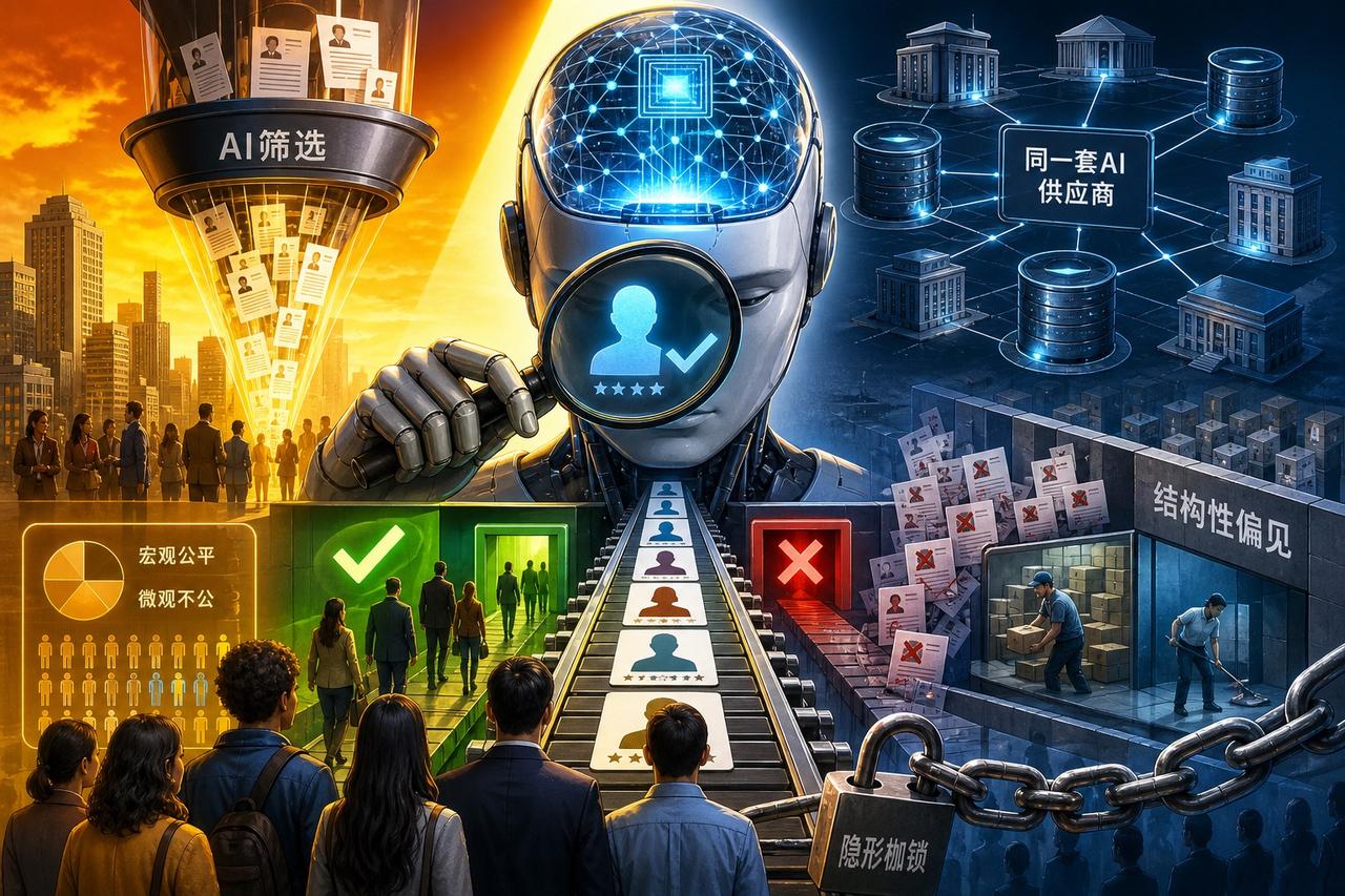 【算法垄断：AI招聘如何制造全行业“系统性拒信”】

当90%的企业都在用AI筛