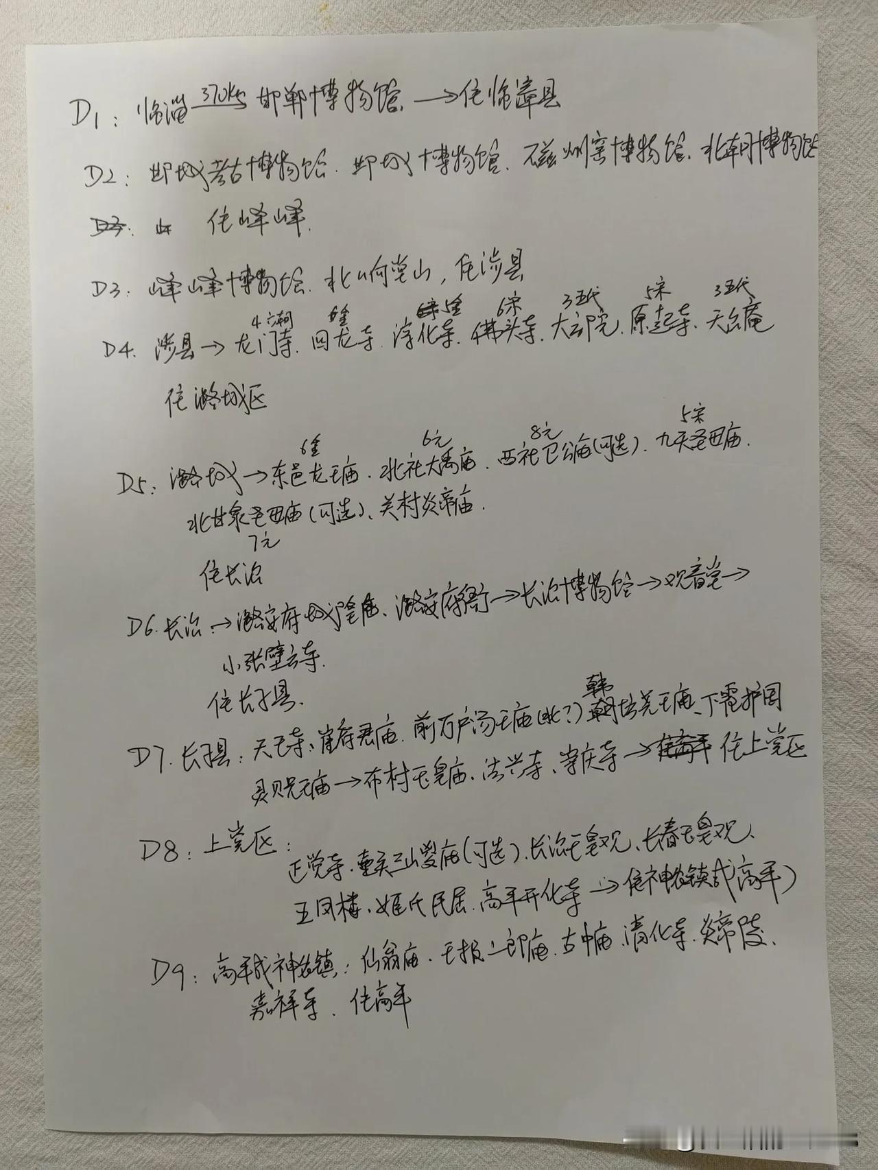 国庆节后，准备自驾到河北邯郸、山西长治和晋城，去刷国保单位。

有熟悉这条线路的