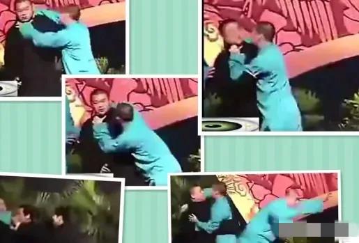 2009年，德云社河南商演，快散场时，曹云金突然从背后死死勒住岳云鹏的脖子，将他