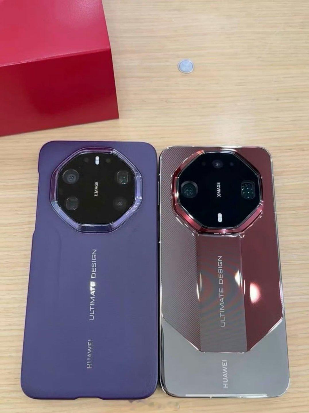 华为Mate90系列真机，说实话，我觉得不如Mate40好看。 ​​​