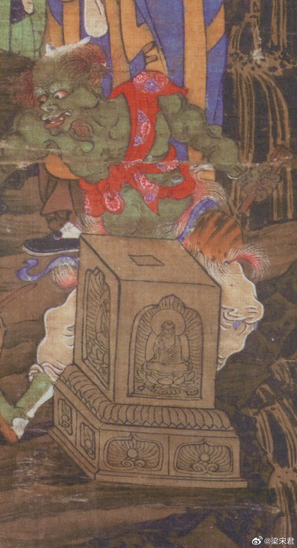南宋五百罗汉图里组装舍利塔图六雷峰塔地宫出土舍利塔 ​​​