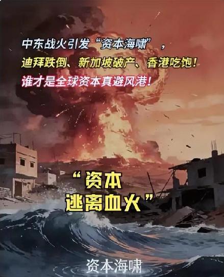 全球资本东迁潮起：中国凭稳定躺赢，美媒直呼看不懂
 
中东炮火一响，全球资本连夜