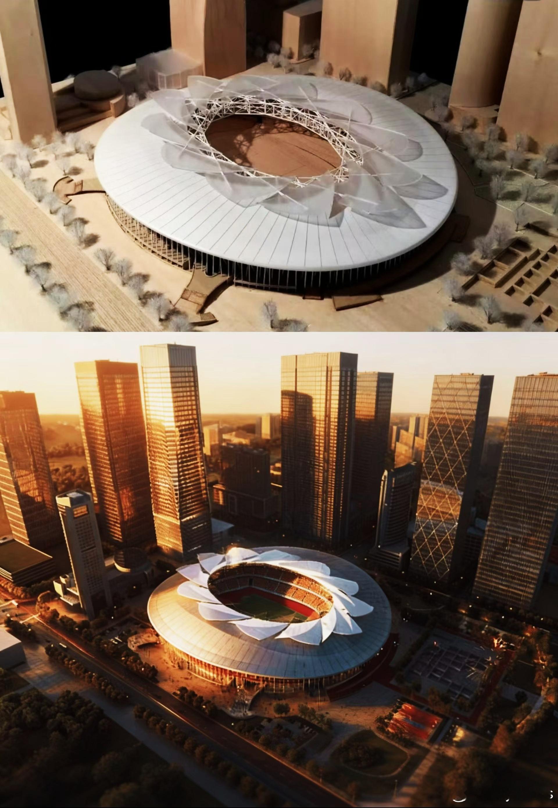 成都蓉城中超联赛一起登场 网传成都市体育中心体育场改造设计图，这座成都人心中的体