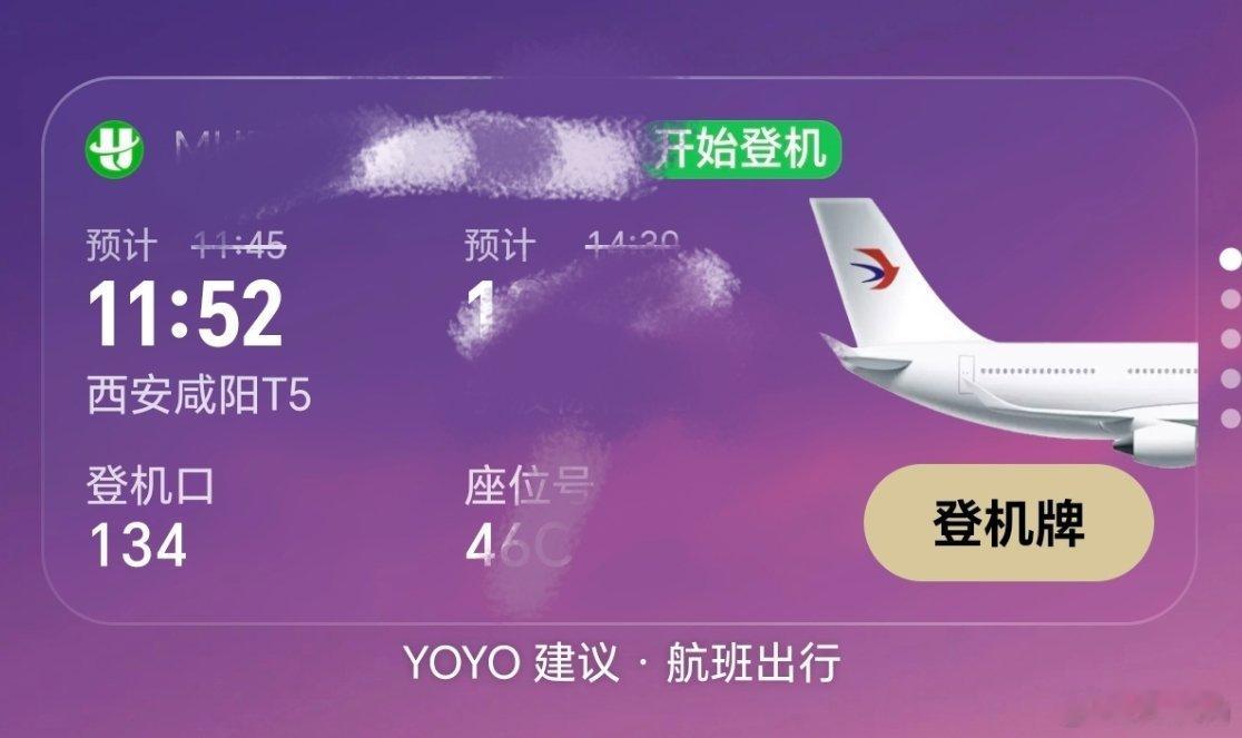 荣耀YOYO建议航班建议有个细节做挺好，飞机尾部显示了航空公司的logo。 
