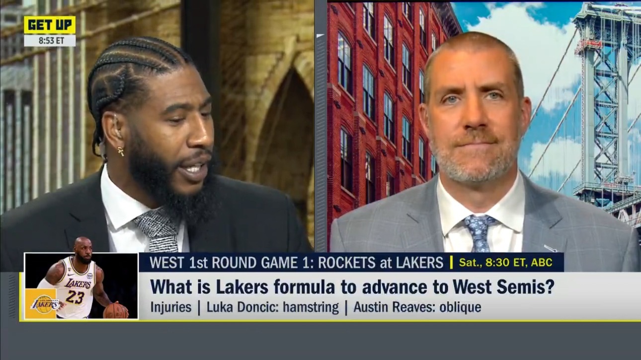 香波特参与ESPN节目与记者麦克马洪和另一位媒体人士为湖人出谋划策，他们认为G1