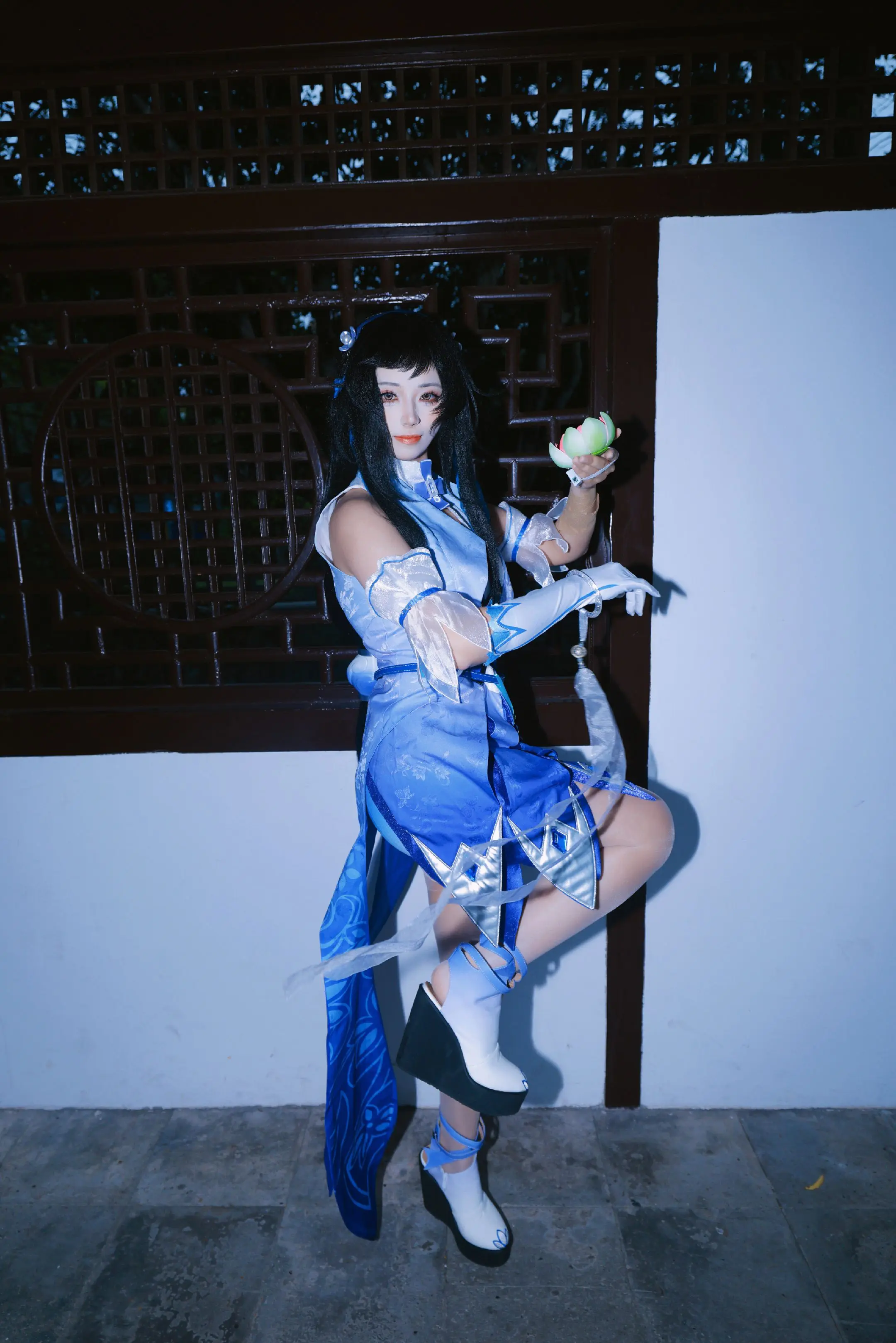 幻纱之灵｜园林夜色西施场照。
