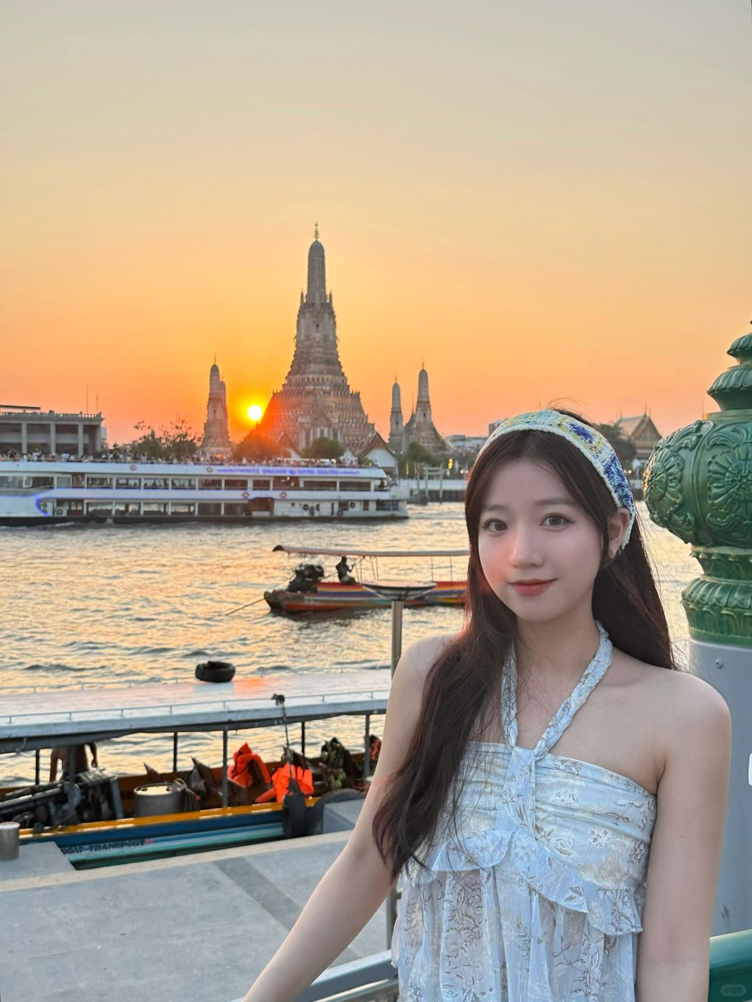 Thailand🇹🇭一定要来湄南河畔看日落晚霞🌇
