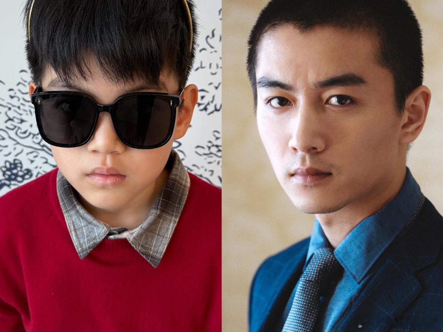 陈妍希晒儿子正面照陈妍希儿子小星星正脸照陈妍希晒儿子正面照，红毛衣衬得整个人很有