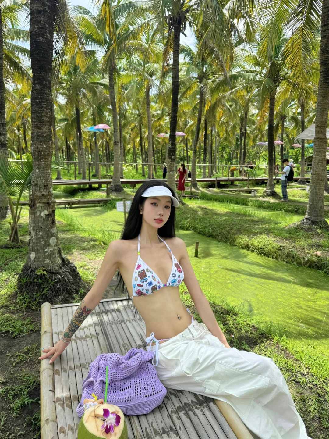 清迈椰林集市chill到老家了🌴