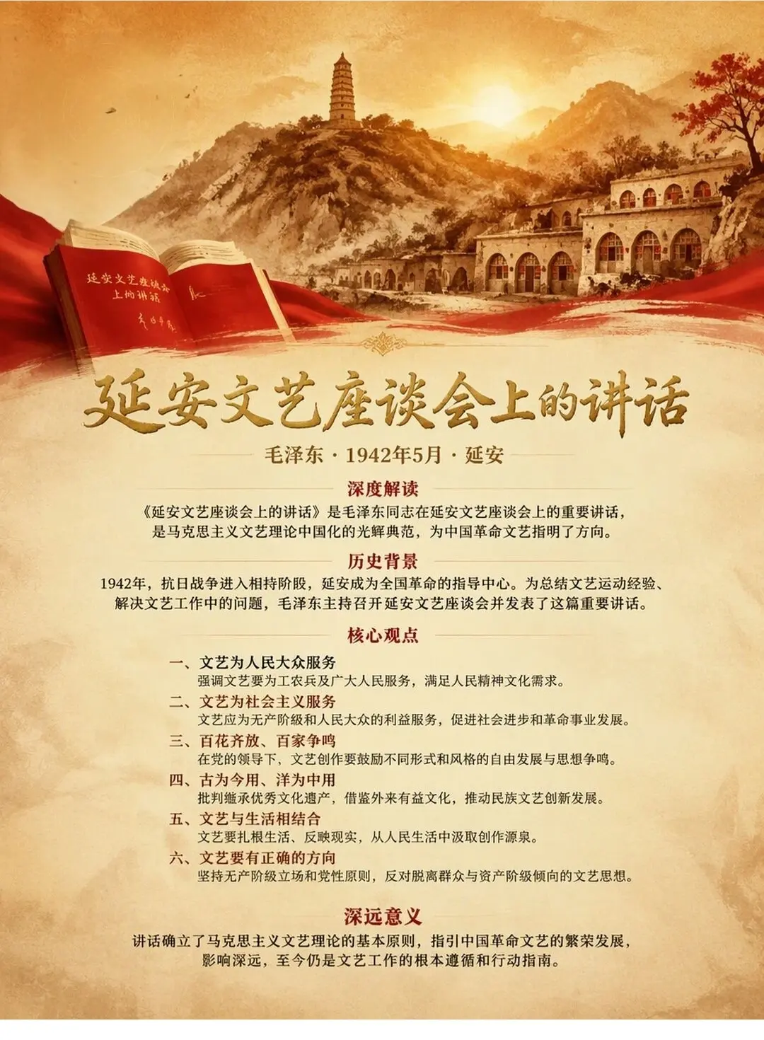 深度解读毛主席巜在延安文艺座谈会上的讲话》