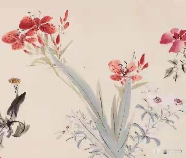 王雪涛先生，近现代小写意花鸟画大家，北京画院院长，师从王梦白、齐白石，远师陈淳、
