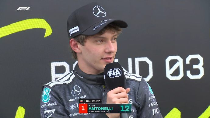 【安东内利回应夺得F1日本站冠军】安东内利日本站再夺冠 19岁车手安东内利夺F1