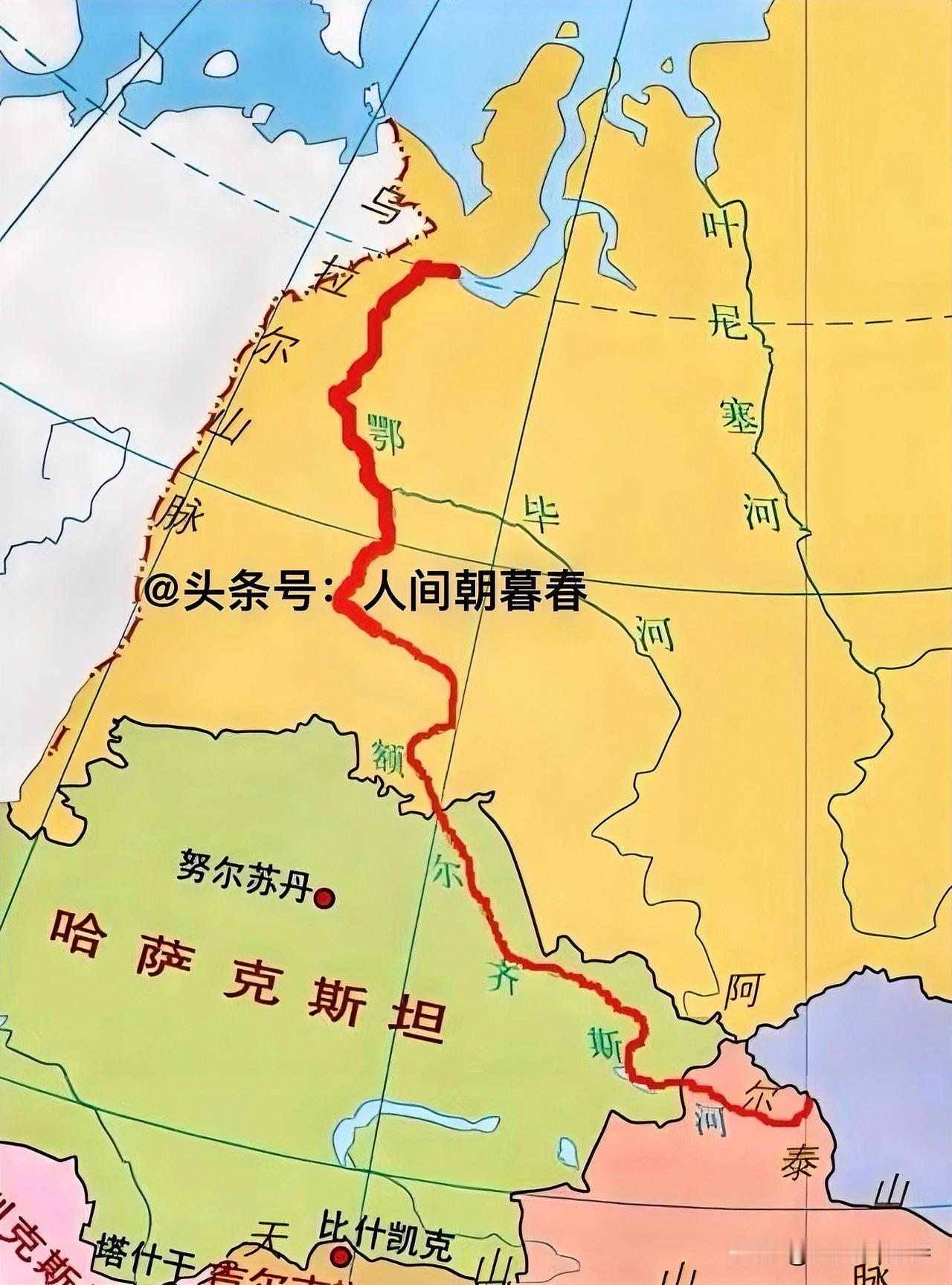 额尔齐斯河真不愧为亚洲大河啊，其全长超过了4248公里，可以排在亚洲众多大河中的