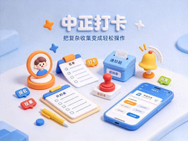 家校运动会报名登记，中正打卡简化报名统计流程